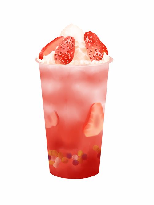 清凉一夏 手绘水彩西瓜汁插画的艺术与美味